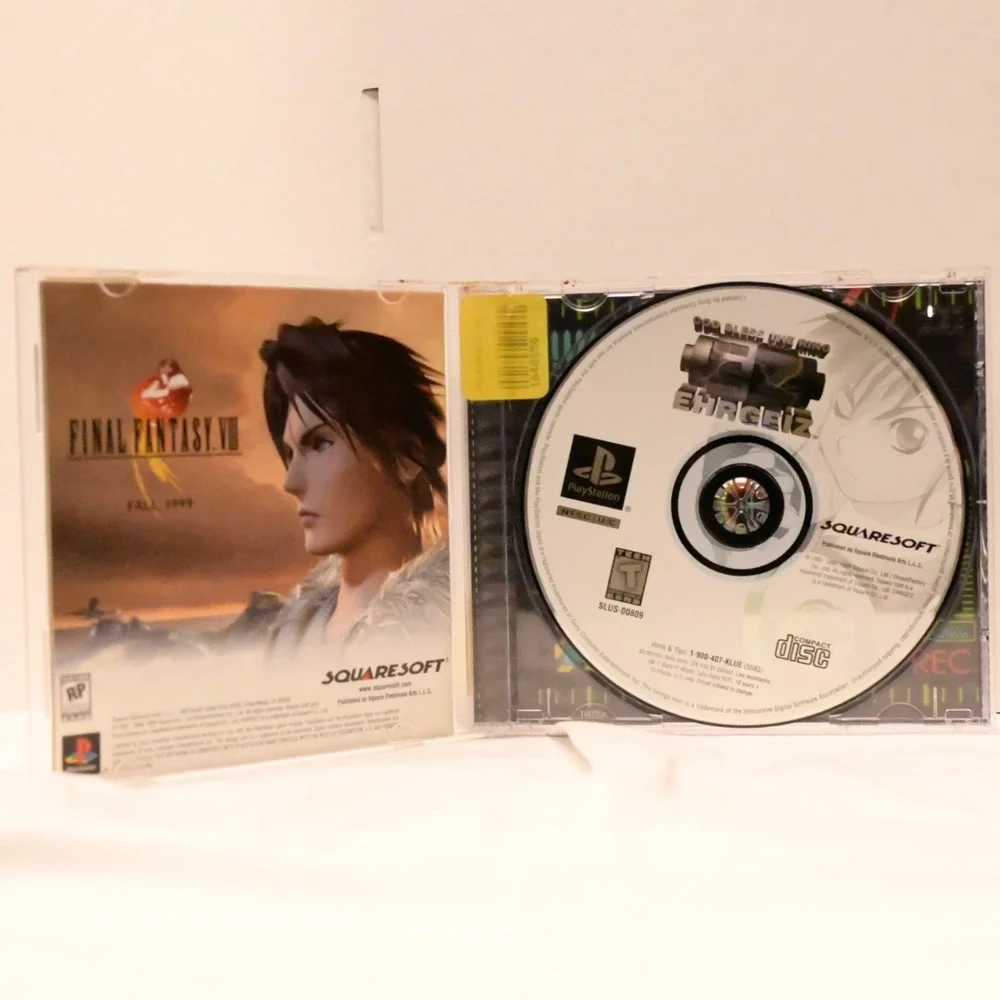 Ehrgeiz God Bless The Ring PS1 Squaresoft With Manual Case Disc